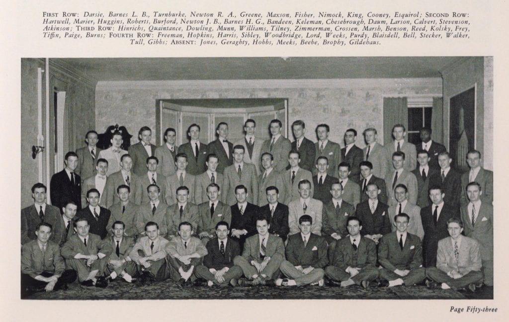 Phi Alpha Psi fraternity, 1949